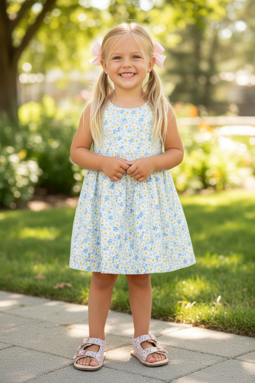Sandalia barefoot piel rosa con corazones multicolor - Chetto