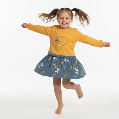 Vestido Mostaza Mariposa - Babybol