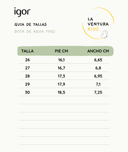 Bota de agua Yogi - Igor - Color Verde